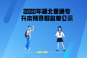 2020年湖北經(jīng)濟(jì)學(xué)院普通專升本預(yù)錄取名單