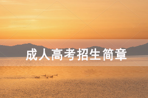 2020年荊楚理工學(xué)院成人高考招生簡(jiǎn)章