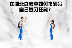 在湖北成考中如何來劃分自己復(fù)習(xí)任務(wù)？階段性目標(biāo)怎么分？