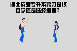 湖北成考專升本復(fù)習(xí)是該自學(xué)還是選擇報(bào)班