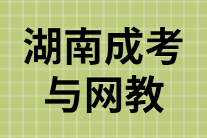 湖南成考與網(wǎng)教之間有哪些差異？