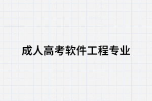 湖南成人高考軟件工程專業(yè)就業(yè)方向有哪些？