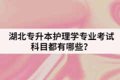 湖北專升本護(hù)理學(xué)專業(yè)考試參考教材有哪些？