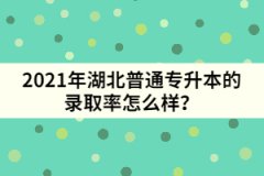 2021年湖北普通專(zhuān)升本的錄取率怎么樣？