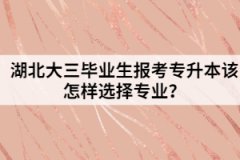 湖北大三畢業(yè)生報考專升本該怎樣選擇專業(yè)？