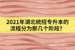 2021年湖北統(tǒng)招專升本的流程分為那幾個(gè)階段？