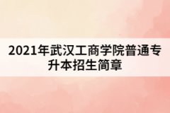 2021年武漢工商學(xué)院普通專升本招生簡章