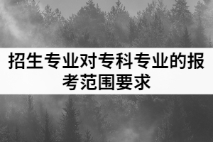 2021年武昌理工學(xué)院專升本招生專業(yè)對(duì)專科專業(yè)的報(bào)考范圍要求