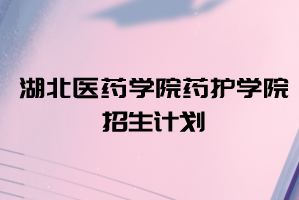 2021年湖北醫(yī)藥學(xué)院藥護(hù)學(xué)院普通專(zhuān)升本招生計(jì)劃