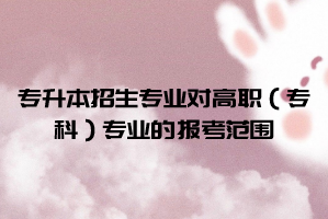 2021年武漢體育學院體育科技學院普通專升本招生專業(yè)對高職（?？疲I(yè)的報考范圍