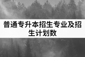 2021年湖北工業(yè)大學工程技術學院普通專升本招生專業(yè)及招生計劃數(shù)