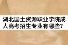 2021年湖北國土資源職業(yè)學(xué)院成人高考招生專業(yè)有哪些？