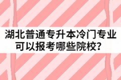 2021年湖北普通專升本15個冷門專業(yè)分別可以報(bào)考哪些院校？