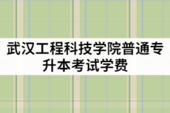 武漢工程科技學院2021年普通專升本考試一年的學費是多少？