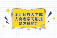 湖北民族大學成人高考學習形式是怎樣的