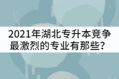 2021年湖北普通專升本競(jìng)爭(zhēng)最激烈的專業(yè)有那些？