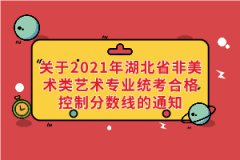 關(guān)于2021年湖北省非美術(shù)類藝術(shù)專業(yè)統(tǒng)考合格控制分?jǐn)?shù)線的通知