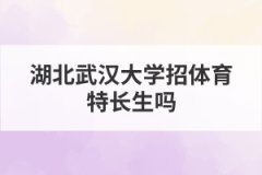 湖北武漢大學招體育特長生嗎