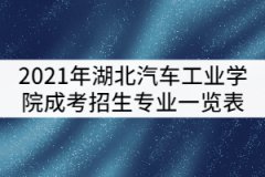 2021年湖北汽車工業(yè)學院成考最新招生專業(yè)一覽表