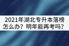 2021年湖北專升本落榜了怎么辦？可以明年再考嗎？