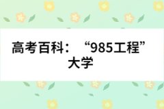 高考百科：“985工程”大學 