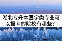 湖北專升本醫(yī)學(xué)類專業(yè)可以報考的院校有哪些？