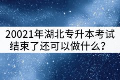 20021年湖北專升本考試結(jié)束了還可以做什么？