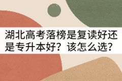 湖北高考落榜是復(fù)讀好還是專升本好？該怎么選？