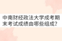 中南財(cái)經(jīng)政法大學(xué)成考期末考試成績由哪些組成？