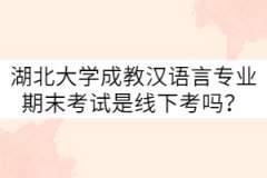 湖北大學(xué)21級(jí)成教漢語言專業(yè)期末考試是線下考嗎？