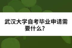 武漢大學(xué)自考畢業(yè)申請(qǐng)需要什么？