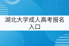  湖北大學(xué)成人高考報(bào)名入口