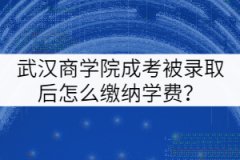 武漢商學(xué)院成考被錄取后怎么繳納學(xué)費(fèi)？