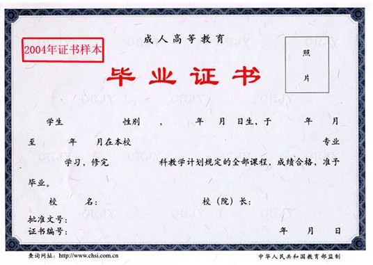 湖北中醫(yī)藥高等專科學(xué)校成考畢業(yè)證書樣本