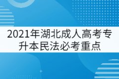 2021年湖北成人高考專升本民法必考重點(diǎn)（一）