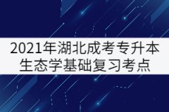 2021年湖北成考專升本生態(tài)學(xué)基礎(chǔ)復(fù)習(xí)考點(diǎn)：能量環(huán)境