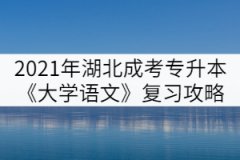 2021年湖北成人高考專升本《大學(xué)語文》復(fù)習(xí)攻略(二)