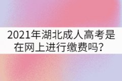 2021年湖北成人高考是在網(wǎng)上進(jìn)行繳費(fèi)嗎？