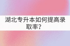 湖北專(zhuān)升本如何提高錄取率？