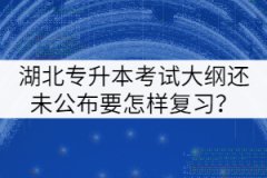 2022年湖北專升本考試大綱還未公布要怎樣復(fù)習(xí)？