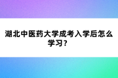 湖北中醫(yī)藥大學(xué)成考入學(xué)后怎么學(xué)習(xí)？