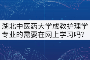 21級湖北中醫(yī)藥大學(xué)成教本科護(hù)理學(xué)專業(yè)的需要在網(wǎng)上學(xué)習(xí)嗎？