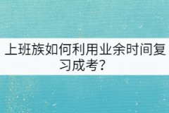 上班族如何利用業(yè)余時間復習成考？