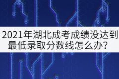 2021年湖北成考總分沒達到最低錄取分數(shù)線怎么辦？