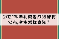 2021年湖北成考成績即將公布,考生怎樣查詢？