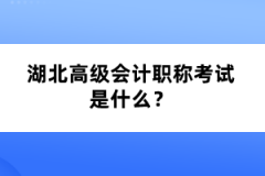 湖北高級(jí)會(huì)計(jì)職稱考試是什么？