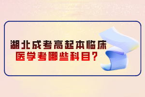 湖北成考高起本臨床醫(yī)學(xué)考哪些科目？
