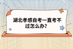 湖北孝感自考一直考不過(guò)怎么辦？