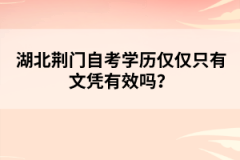 湖北荊門自考學歷僅僅只有文憑有效嗎？
