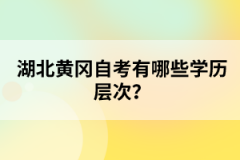 湖北黃岡自考有哪些學歷層次？